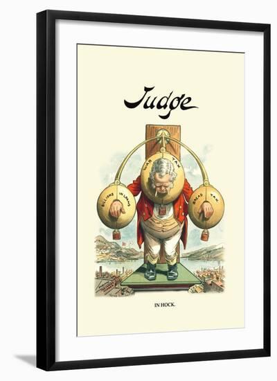 Judge: England in Hock-null-Framed Art Print