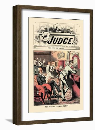 Judge: How to Make Cashiers Honest-null-Framed Art Print