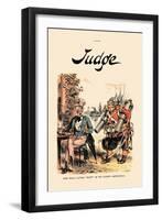 Judge: John Bull's Little Bluff in the Fishery Controversy-null-Framed Art Print