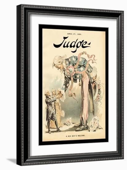 Judge Magazine: A Big Boy's Welcome-null-Framed Art Print