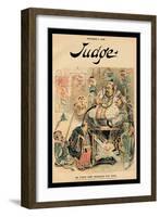 Judge Magazine: Ah Cleveland Worships His Joss-Bernhard Gillam-Framed Art Print