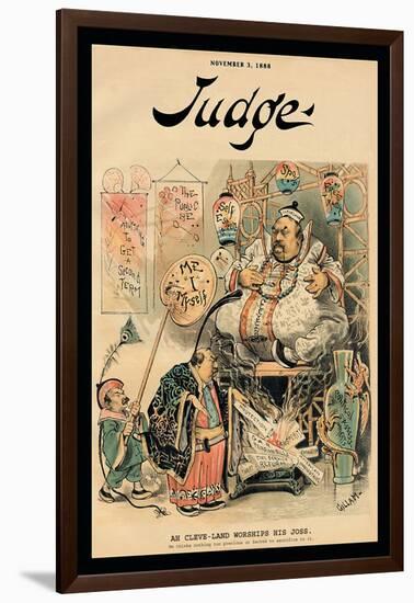 Judge Magazine: Ah Cleveland Worships His Joss-Bernhard Gillam-Framed Art Print