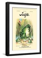 Judge Magazine: Croaking Again-Grant Hamilton-Framed Art Print