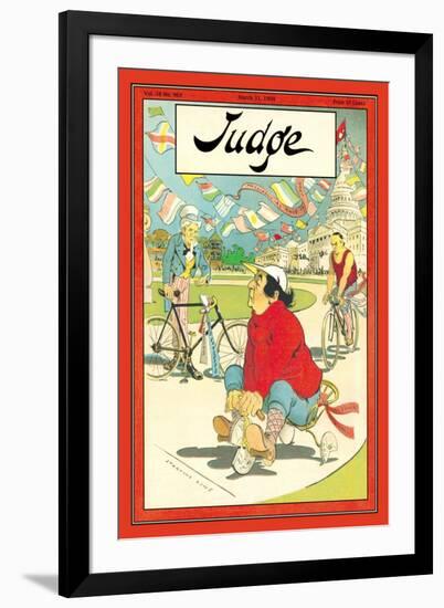 Judge Magazine: Finish Line-Grant Hamilton-Framed Art Print