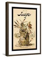 Judge Magazine: Fooling with Fireworks-Grant Hamilton-Framed Art Print