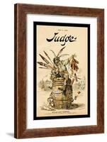 Judge Magazine: Fooling with Fireworks-Grant Hamilton-Framed Art Print