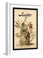 Judge Magazine: Fooling with Fireworks-Grant Hamilton-Framed Art Print