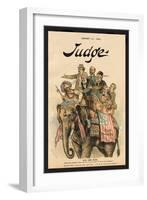 Judge Magazine: His Own Boss-Bernhard Gillam-Framed Art Print