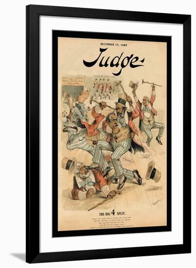 Judge Magazine: The Big 4 Split-Bernhard Gillam-Framed Art Print