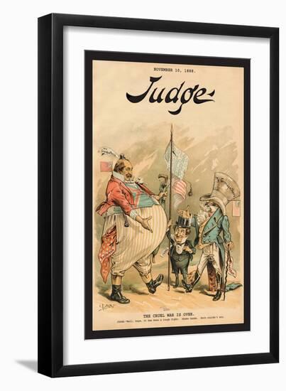 Judge Magazine: The Cruel War is Over-null-Framed Art Print