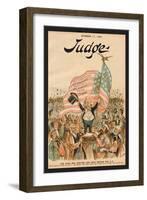 Judge Magazine: The Stars and Stripes Are Good Enough for U.S.-Bernhard Gillam-Framed Art Print