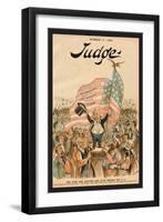 Judge Magazine: The Stars and Stripes Are Good Enough for U.S.-Bernhard Gillam-Framed Art Print