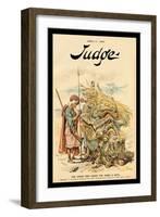 Judge Magazine: The Straw That Broke the Camel's Back-null-Framed Art Print