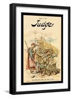 Judge Magazine: The Straw That Broke the Camel's Back-null-Framed Art Print