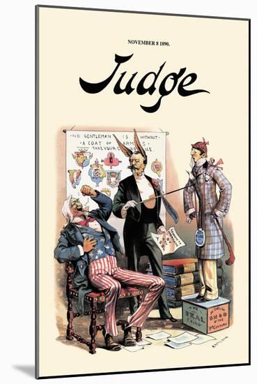 Judge: No Gentleman is Without a Coat of Arms-null-Mounted Art Print