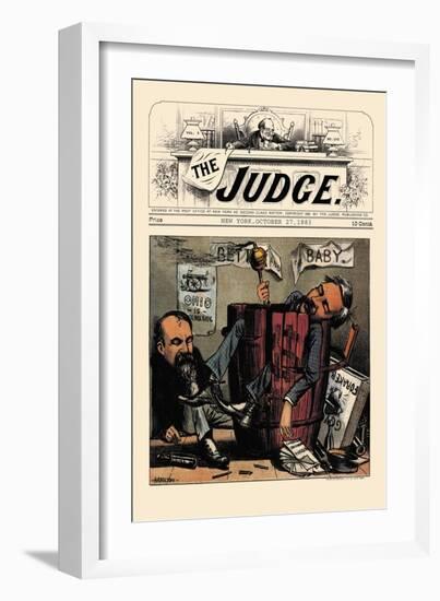 Judge: Ohio is Democratic-null-Framed Art Print