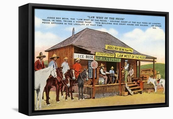 Judge Roy Bean's Courthouse, Langtry, Texas-null-Framed Stretched Canvas