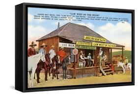 Judge Roy Bean's Courthouse, Langtry, Texas-null-Framed Stretched Canvas