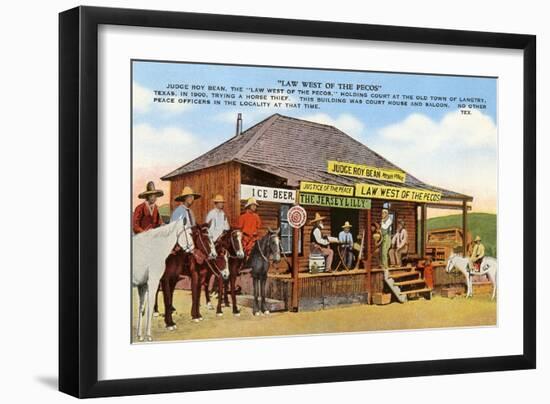 Judge Roy Bean's Courthouse, Langtry, Texas-null-Framed Art Print