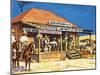 Judge Roy Bean Who Dispensed Tough Justice from His Saloon-Harry Green-Mounted Giclee Print