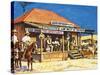 Judge Roy Bean Who Dispensed Tough Justice from His Saloon-Harry Green-Stretched Canvas