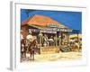 Judge Roy Bean Who Dispensed Tough Justice from His Saloon-Harry Green-Framed Giclee Print