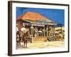 Judge Roy Bean Who Dispensed Tough Justice from His Saloon-Harry Green-Framed Giclee Print