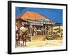 Judge Roy Bean Who Dispensed Tough Justice from His Saloon-Harry Green-Framed Giclee Print