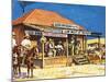 Judge Roy Bean Who Dispensed Tough Justice from His Saloon-Harry Green-Mounted Giclee Print