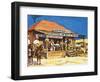 Judge Roy Bean Who Dispensed Tough Justice from His Saloon-Harry Green-Framed Giclee Print