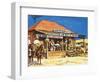 Judge Roy Bean Who Dispensed Tough Justice from His Saloon-Harry Green-Framed Giclee Print