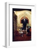 Judge Roy Mark Hofheinz and Grandchildren, Harris County Stadium 'Astrodome', Houston, TX, 1968-Mark Kauffman-Framed Photographic Print