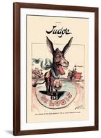 Judge: The Winner of the Blue Ribbon-null-Framed Art Print