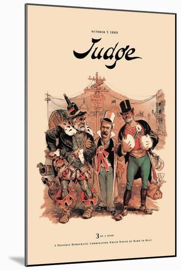 Judge: Three of a Kind-null-Mounted Art Print
