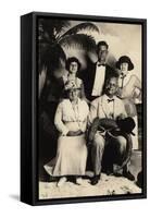 Judge Worley and Family Pose with a Stuffed Alligator, 1905-null-Framed Stretched Canvas