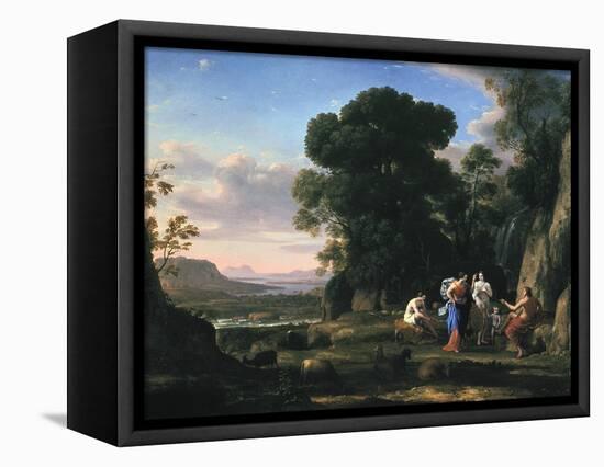 Judgement of Paris (1645-164)-Claude Lorraine-Framed Stretched Canvas