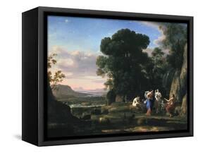 Judgement of Paris (1645-164)-Claude Lorraine-Framed Stretched Canvas