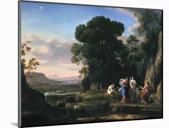 Judgement of Paris (1645-164)-Claude Lorraine-Mounted Giclee Print