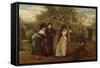 Judgement of Paris, 1877 (Oil on Canvas)-George Adolphus Storey-Framed Stretched Canvas