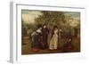 Judgement of Paris, 1877 (Oil on Canvas)-George Adolphus Storey-Framed Giclee Print