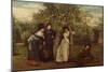 Judgement of Paris, 1877 (Oil on Canvas)-George Adolphus Storey-Mounted Giclee Print