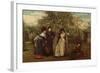 Judgement of Paris, 1877 (Oil on Canvas)-George Adolphus Storey-Framed Giclee Print