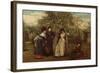 Judgement of Paris, 1877 (Oil on Canvas)-George Adolphus Storey-Framed Giclee Print