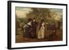 Judgement of Paris, 1877 (Oil on Canvas)-George Adolphus Storey-Framed Giclee Print