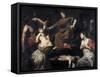 Judgement of Solomon-Valentin de Boulogne-Framed Stretched Canvas