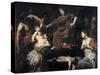 Judgement of Solomon-Valentin de Boulogne-Stretched Canvas