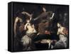 Judgement of Solomon-Valentin de Boulogne-Framed Stretched Canvas