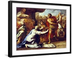 Judgement of Solomon-Luca Giordano-Framed Giclee Print