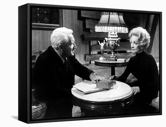 Judgment At Nuremberg, Spencer Tracy, Marlene Dietrich, 1961-null-Framed Stretched Canvas