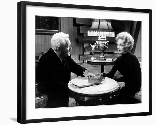 Judgment At Nuremberg, Spencer Tracy, Marlene Dietrich, 1961-null-Framed Photo